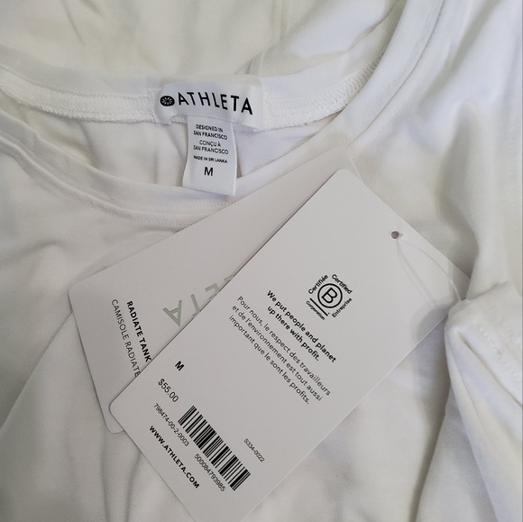 Athleta Radiate Tank Size M in White - Picture 3 of 3